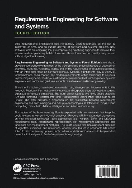 Requirements Engineering for Software and Systems