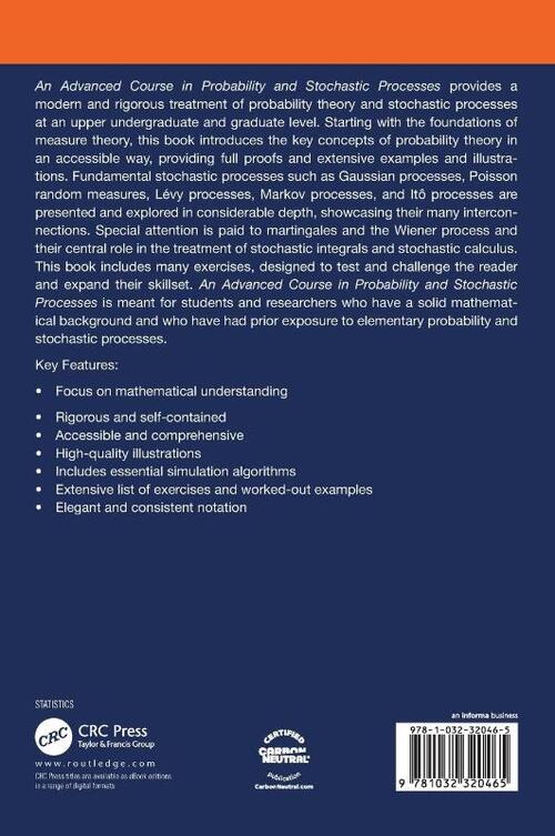 An Advanced Course in Probability and Stochastic Processes