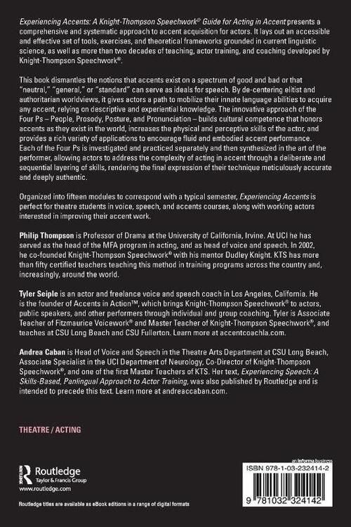 Experiencing Accents: A Knight-Thompson Speechwork® Guide for Acting in Accent