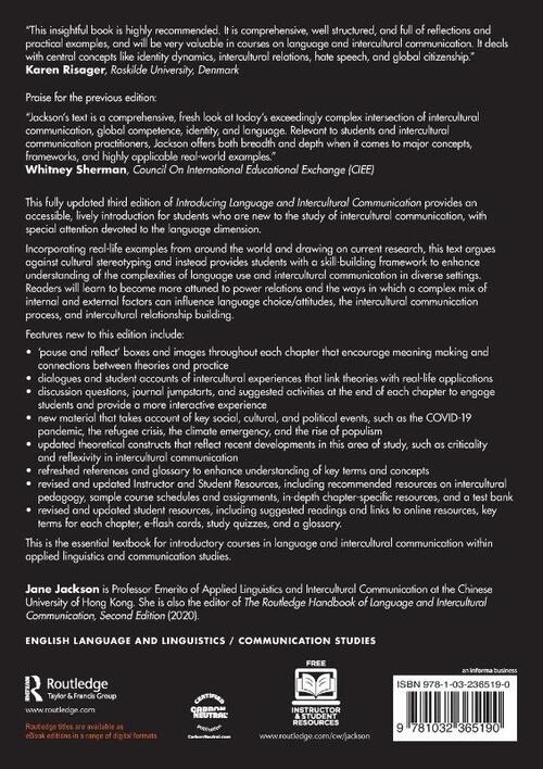 Introducing Language and Intercultural Communication