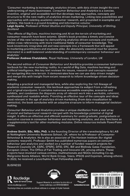 Consumer Behaviour and Analytics