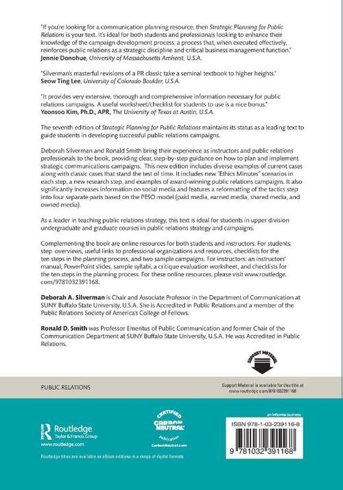 Strategic Planning for Public Relations