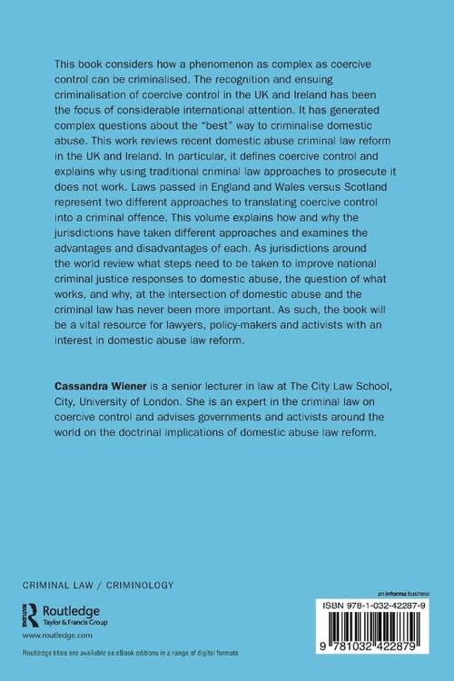 Coercive Control and the Criminal Law