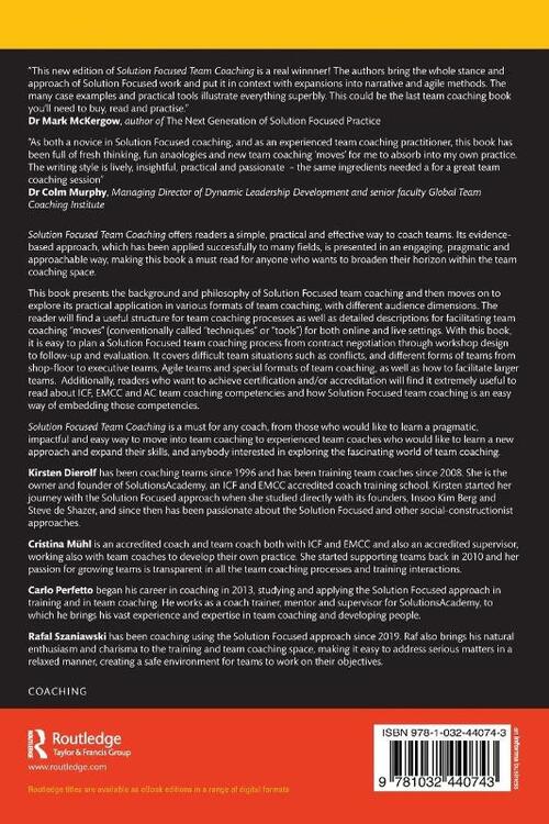 Solution Focused Team Coaching