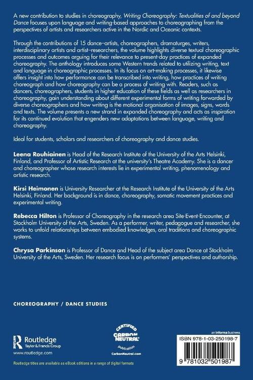 Writing Choreography