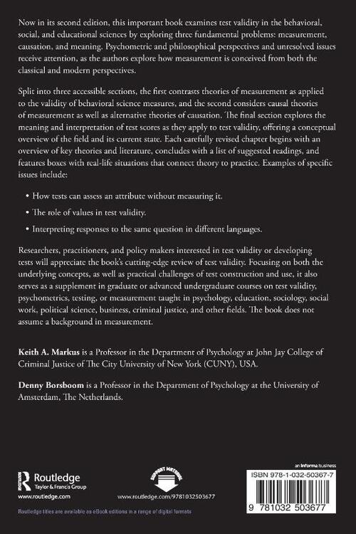 Frontiers of Test Validity Theory