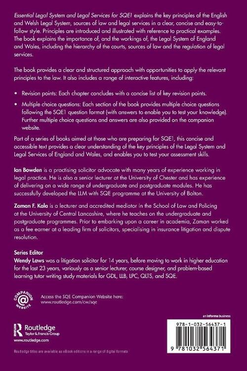 Essential Legal System and Legal Services for SQE1