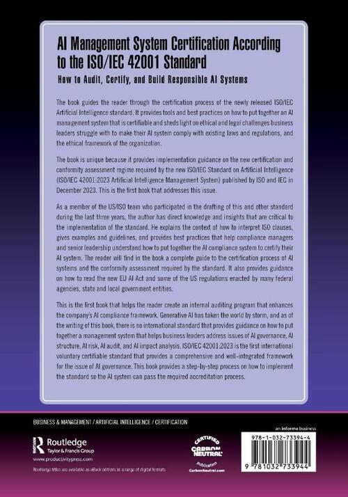 AI Management System Certification According to the ISO/IEC 42001 Standard
