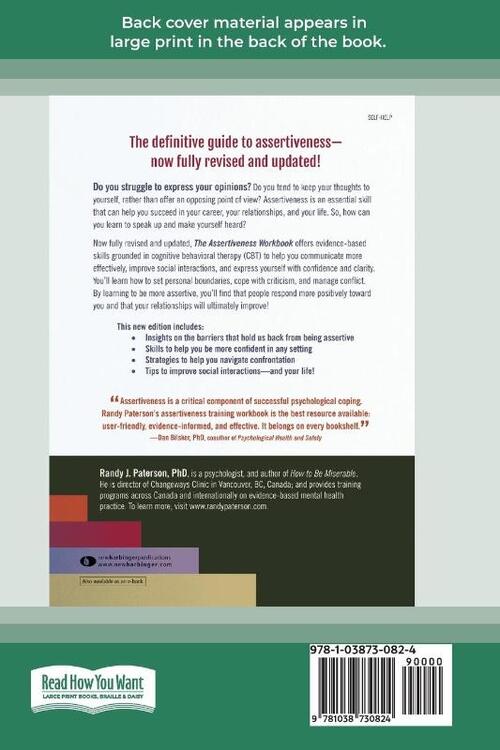 The Assertiveness Workbook