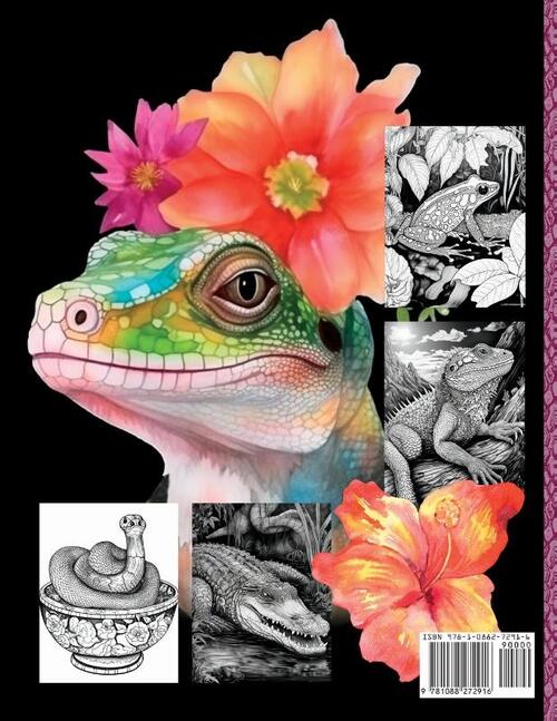 Reptiles and Amphibians Oh My! Advanced Coloring Book