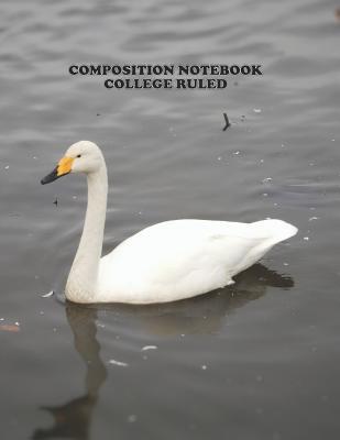Composition Notebook College Ruled: High School, Swan Bird, College, Animal, Nature Cover, Cute Composition Notebook, College Notebooks, Girl Boy Scho