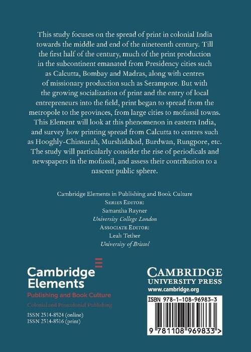 The Spread of Print in Colonial India