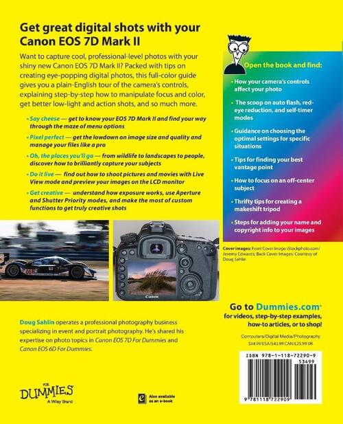 Canon EOS 7D Mark II For Dummies