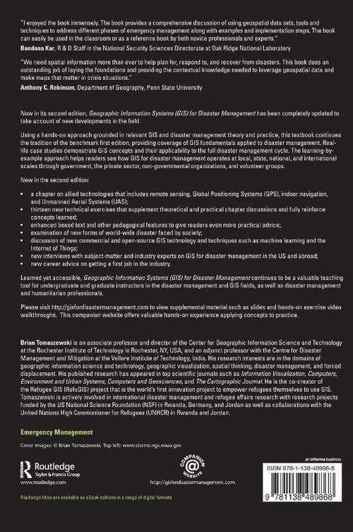 Geographic Information Systems (GIS) for Disaster Management