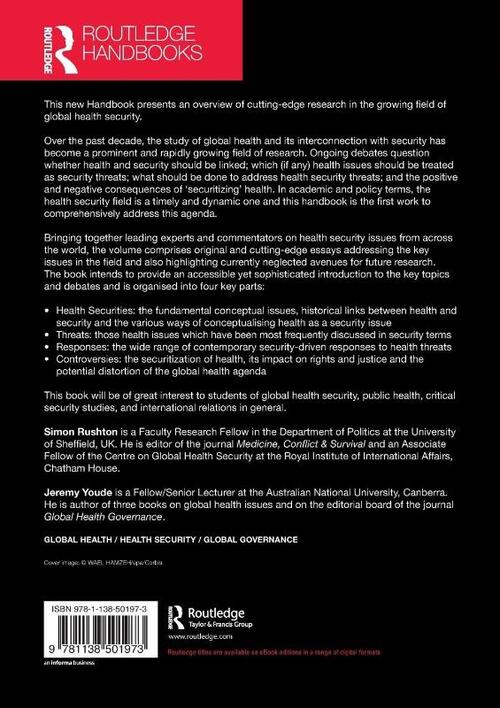Routledge Handbook of Global Health Security