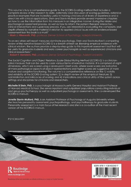 The Social Cognition and Object Relations Scale-Global Rating Method (SCORS-G)