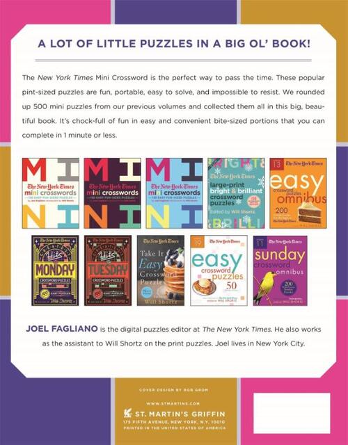 New York Times Big Book of Mini Crosswords