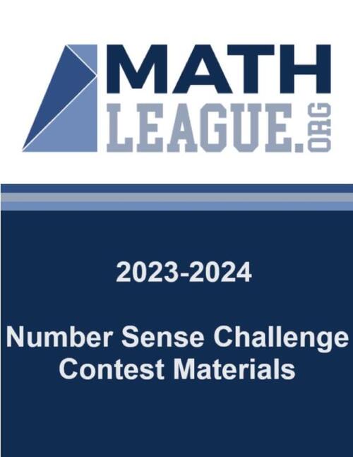 2023-2024 Number Sense Challenge Contest Materials