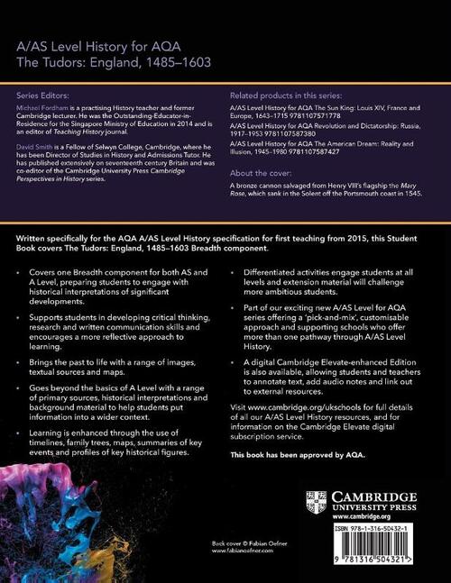 A/AS Level History for AQA The Tudors: England, 1485–1603 Student Book