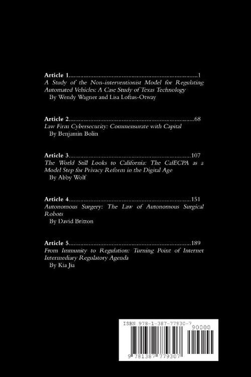 Journal of Law and Technology at Texas Volume 1