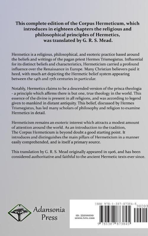The Corpus Hermeticum