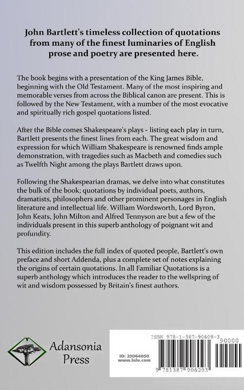 John Bartlett's Familiar Quotations