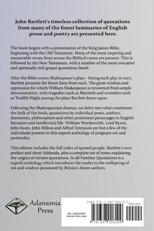 John Bartlett's Familiar Quotations