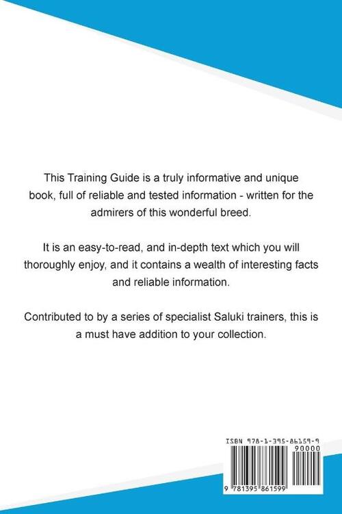 Saluki Training Guide Saluki Training Includes