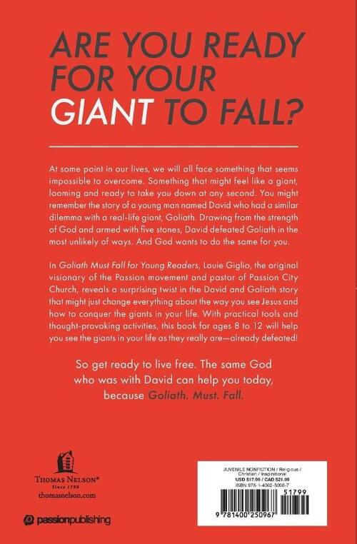 Goliath Must Fall for Young Readers: Winning the Battle Against Your Giants