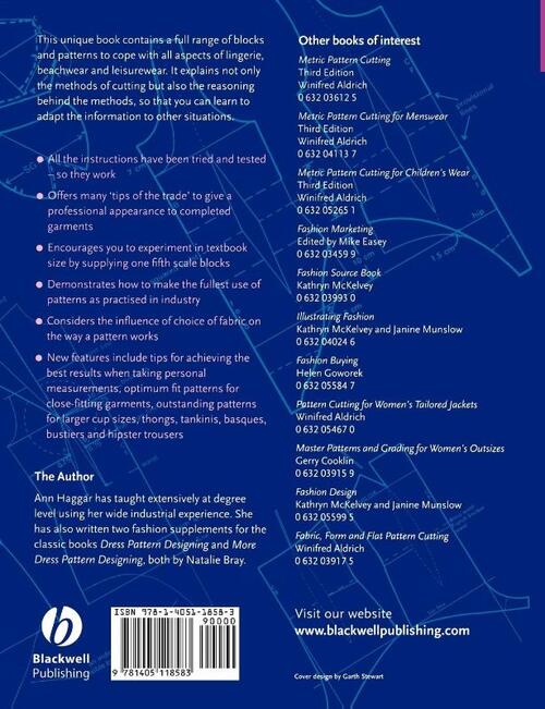 Pattern Cutting for Lingerie, Beachwear and Leisurewear