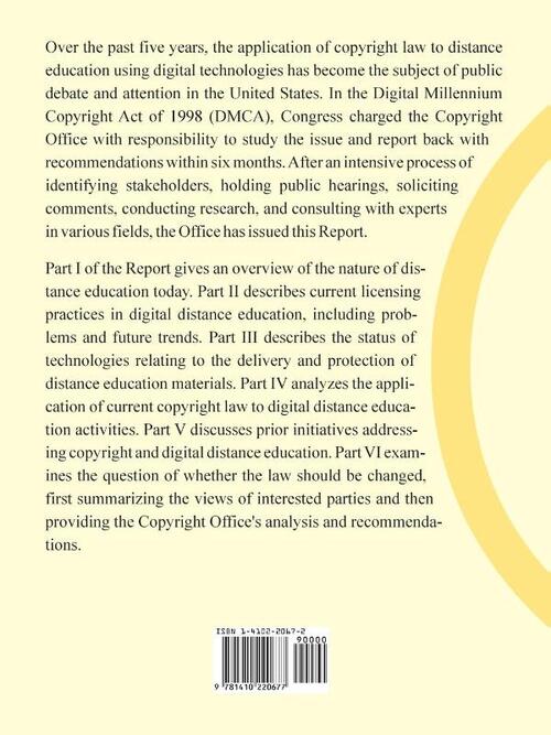 Report on Copyright and Digital Distance Education