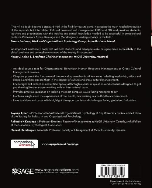 Organizations and Management in Cross-Cultural Context