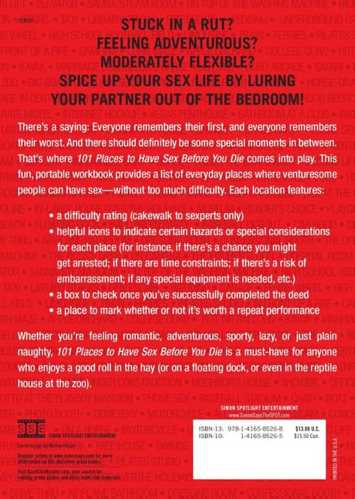 101 Places to Have Sex Before You Die