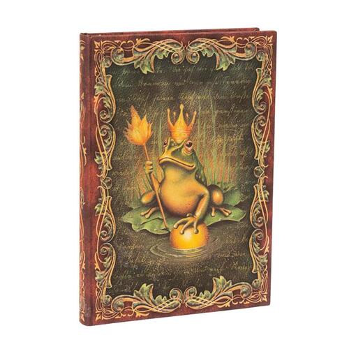 The Brothers Grimm, Frog Prince (Fairy Tale Collection) Midi Unlined Hardback Journal (Elastic Band Closure)