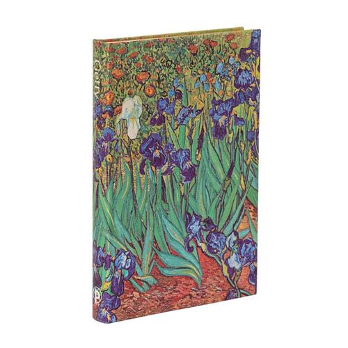 Van Gogh’s Irises Mini Lined Hardback Journal (Elastic Band Closure)
