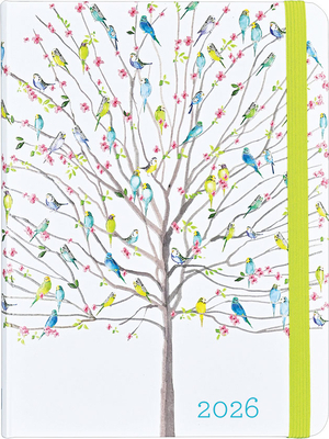 2026 Tree of Budgies Weekly Planner (16 Months, Sept 2025 to Dec 2026)