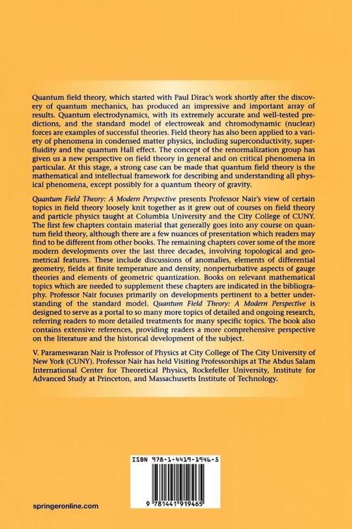 Quantum Field Theory