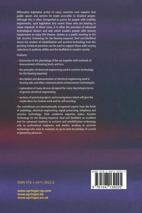 Assistive Technology for the Hearing-impaired, Deaf and Deafblind