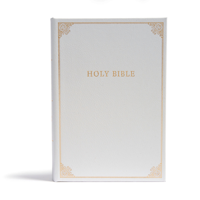 CSB Family Bible, White Bonded Leather Over Board: Holy Bible