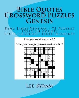 Bible Quotes Crossword Puzzles - Genesis