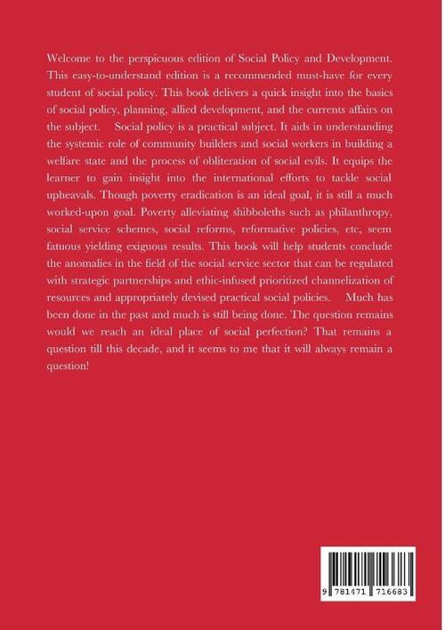 SOCIAL POLICY AND DEVELOPMENT - A PRIMER (Perspicuous Student Edition)