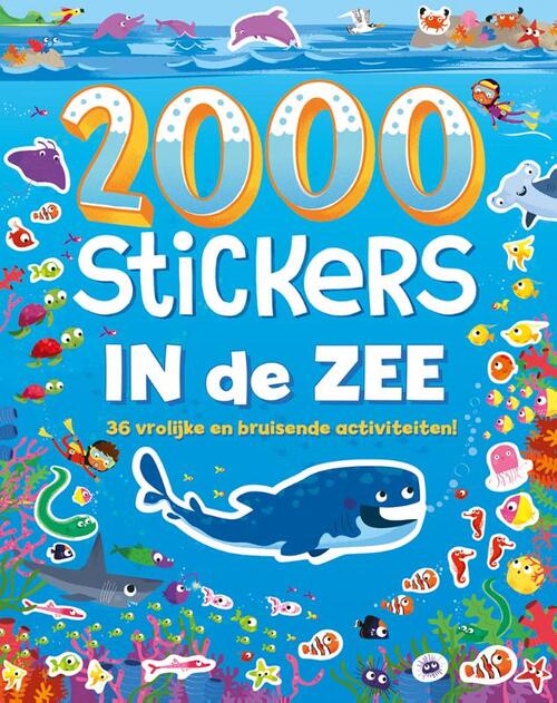 2000 stickers In de zee