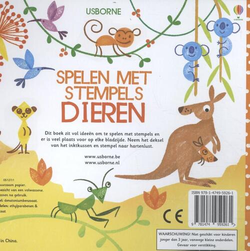 Spelen met stempels Dieren