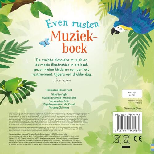 Even rusten Muziekboek