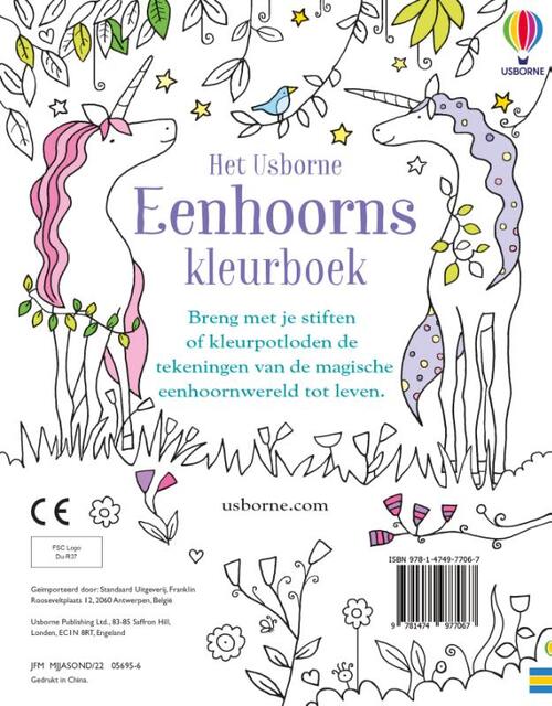 Eenhoorns kleurboek