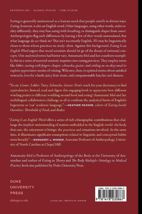 Eating Is an English Word