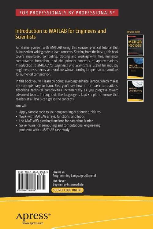 Introduction to MATLAB for Engineers and Scientists, Sandeep Nagar ...