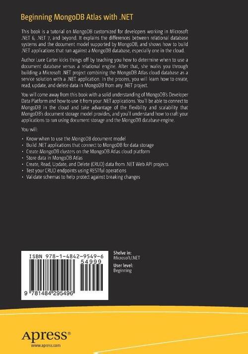 Beginning MongoDB Atlas with .NET