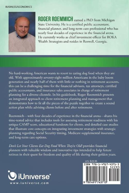 Don't Let Your Clients Eat Dog Food When They're Old!