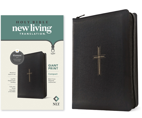 New Living Translation: NLT Compact Giant Print Zipper Bible